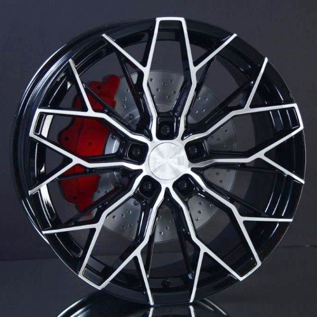 MONACO WHEELS FF3 BLACK POLISHED 8,5X19 ryhmss VANTEET / ALUMIINIVANTEET @ Svenska Gummihuset AB (A191085H85FF3BLPL651)